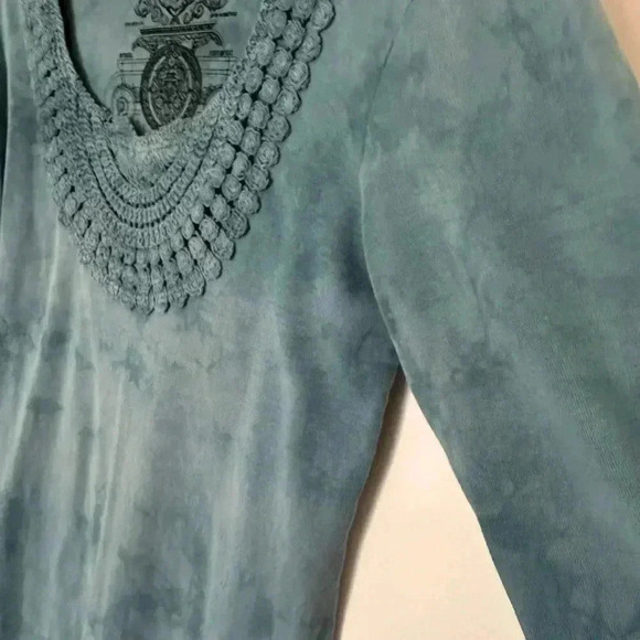 GLIMA 3/4 sleeve tie dye shirt. 100% pre shrunk. Size Small. - Picture 3 of 13